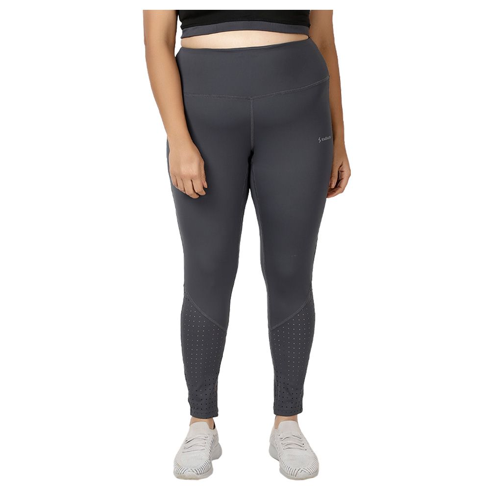 Studioactiv - Laser Cut Style Diva Leggings Curvy - Grey