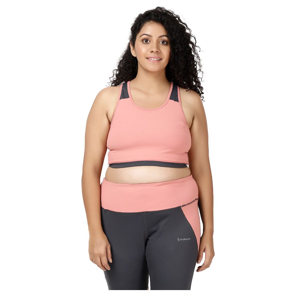 Studioactiv - Sports Bra Curvy - Peach Grey