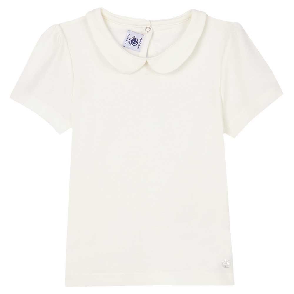 Petit Bateau - Girl's Short-Sleeved Cotton T-Shirt - White