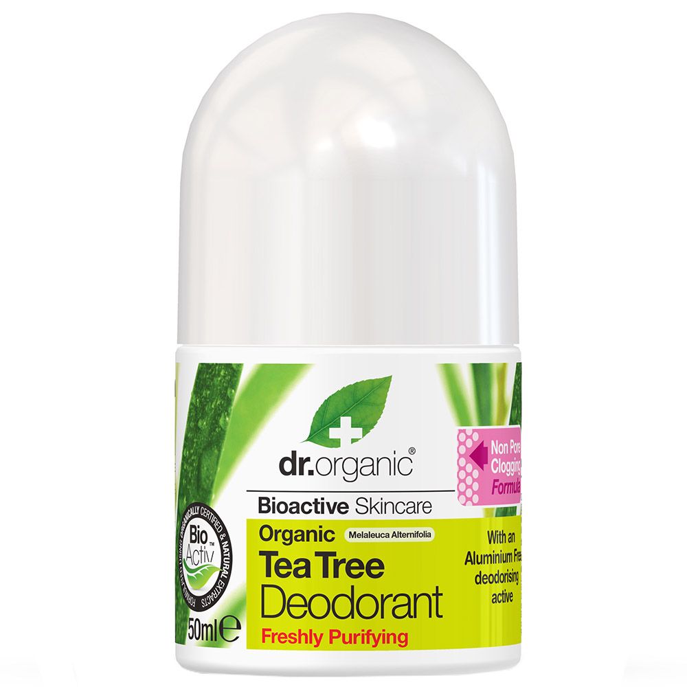 Dr Organic Tea Tree Deodorant Roll On 50ml