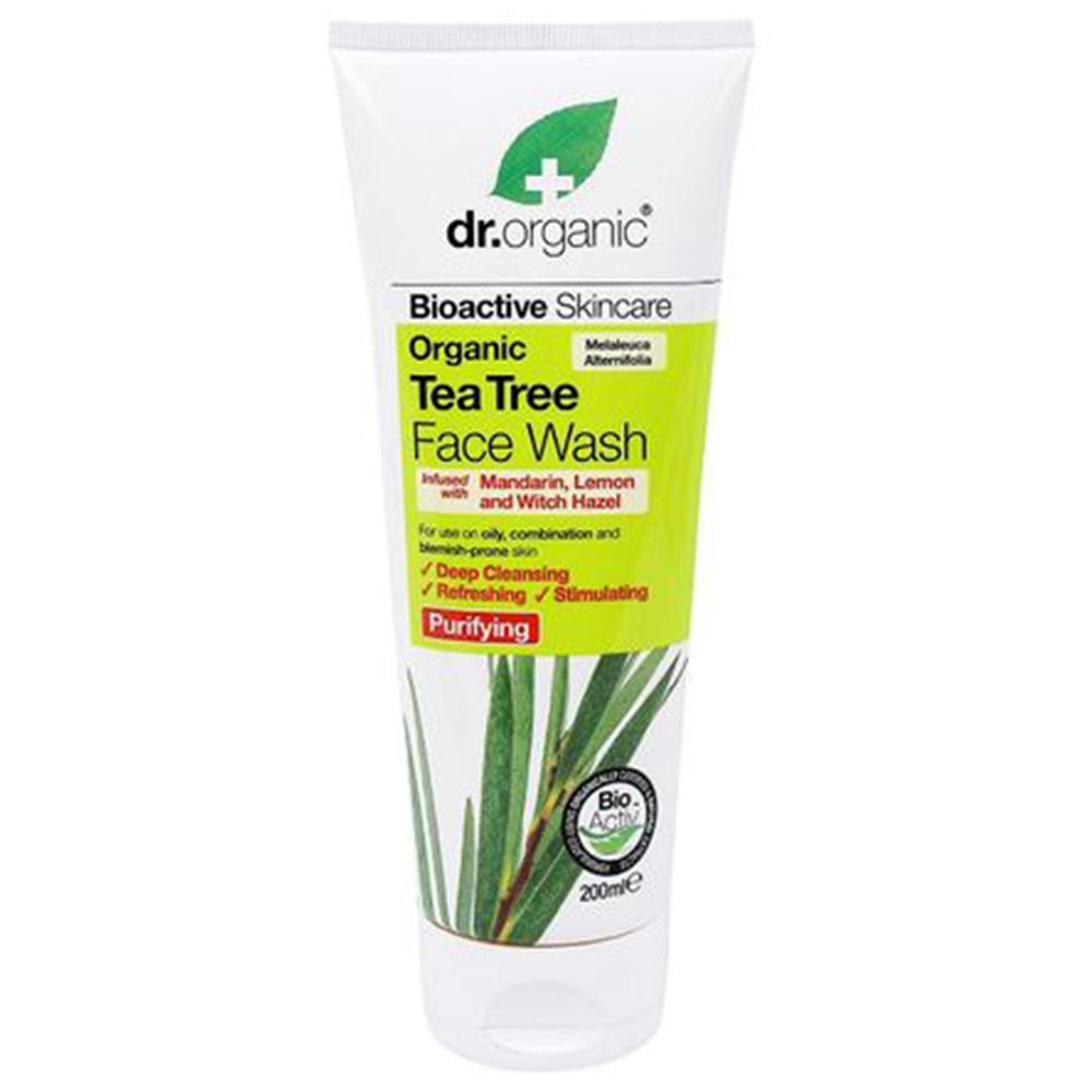 Dr Organic Tea Tree Face Wash 200ml