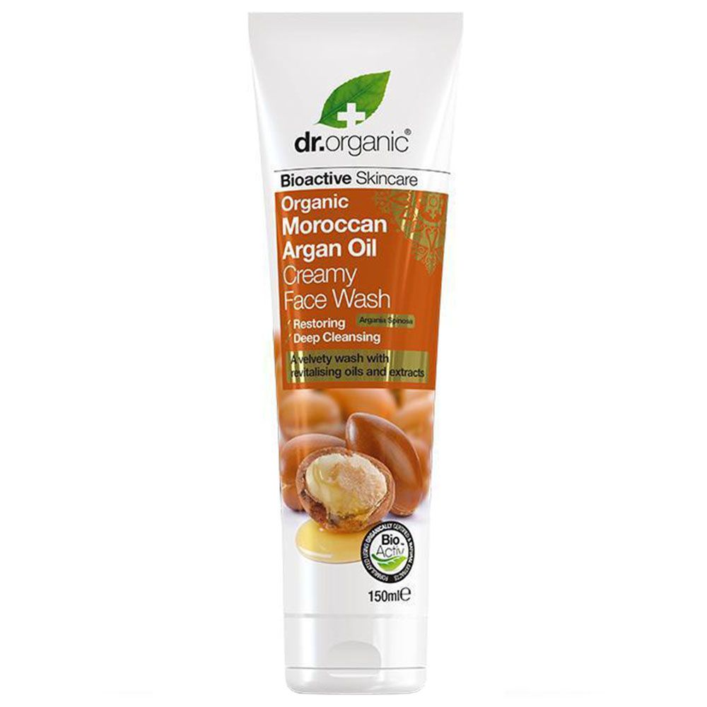 Dr Organic Moroccan Argan Creamy Face Wash 150ml