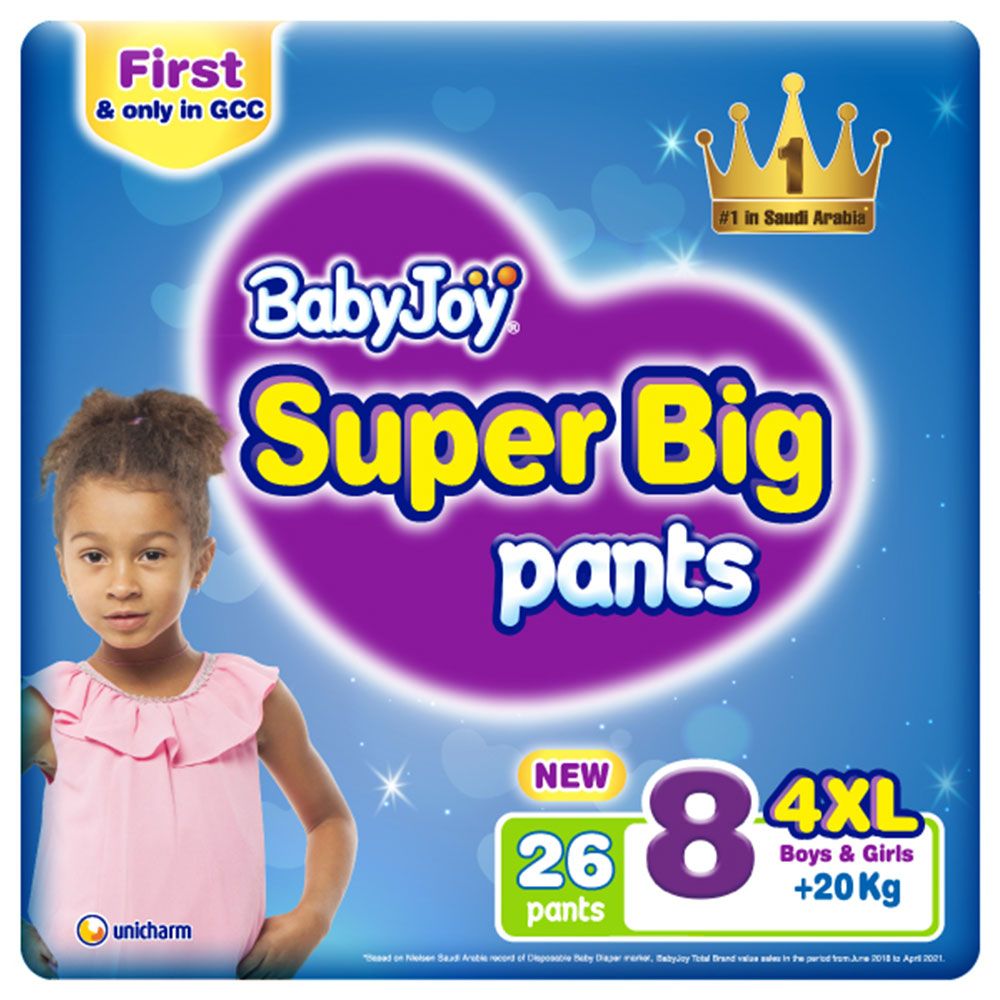 Babyjoy - Mega Culotte Super Big Pants Diaper Size 8-4XL - 26 pcs