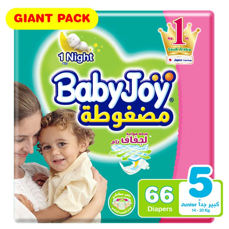 BabyJoy - Diaper Giant Pack, Junior, 14-25kg - 66 count