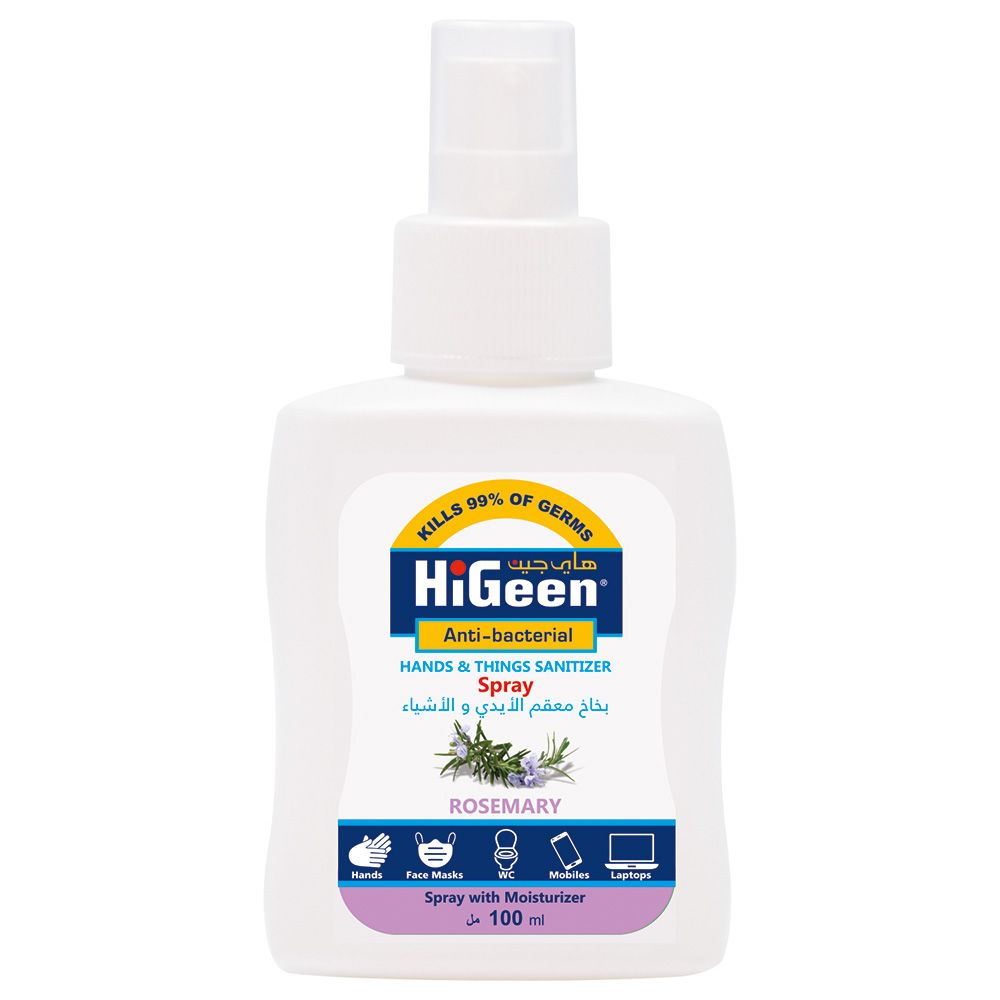 Higeen - Hand Sanitizer Spray - 100Ml - Rosemary 