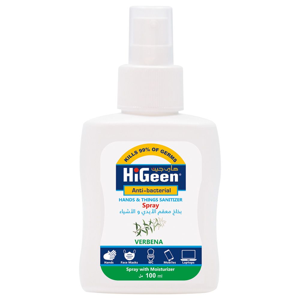 Higeen - Hand Sanitizer Spray - 100Ml - Lemon Verbena 