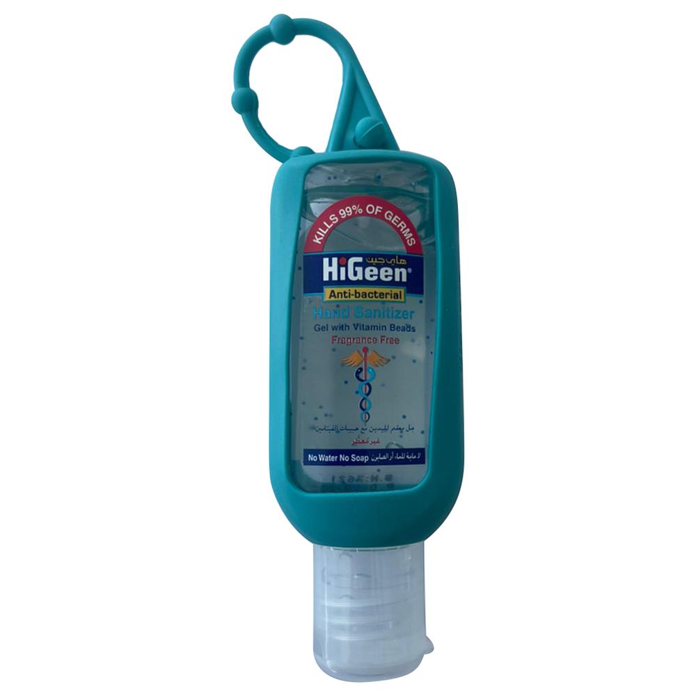 Higeen - Hand Sanitizer w/ Holder - Fragrance Free - 50Ml