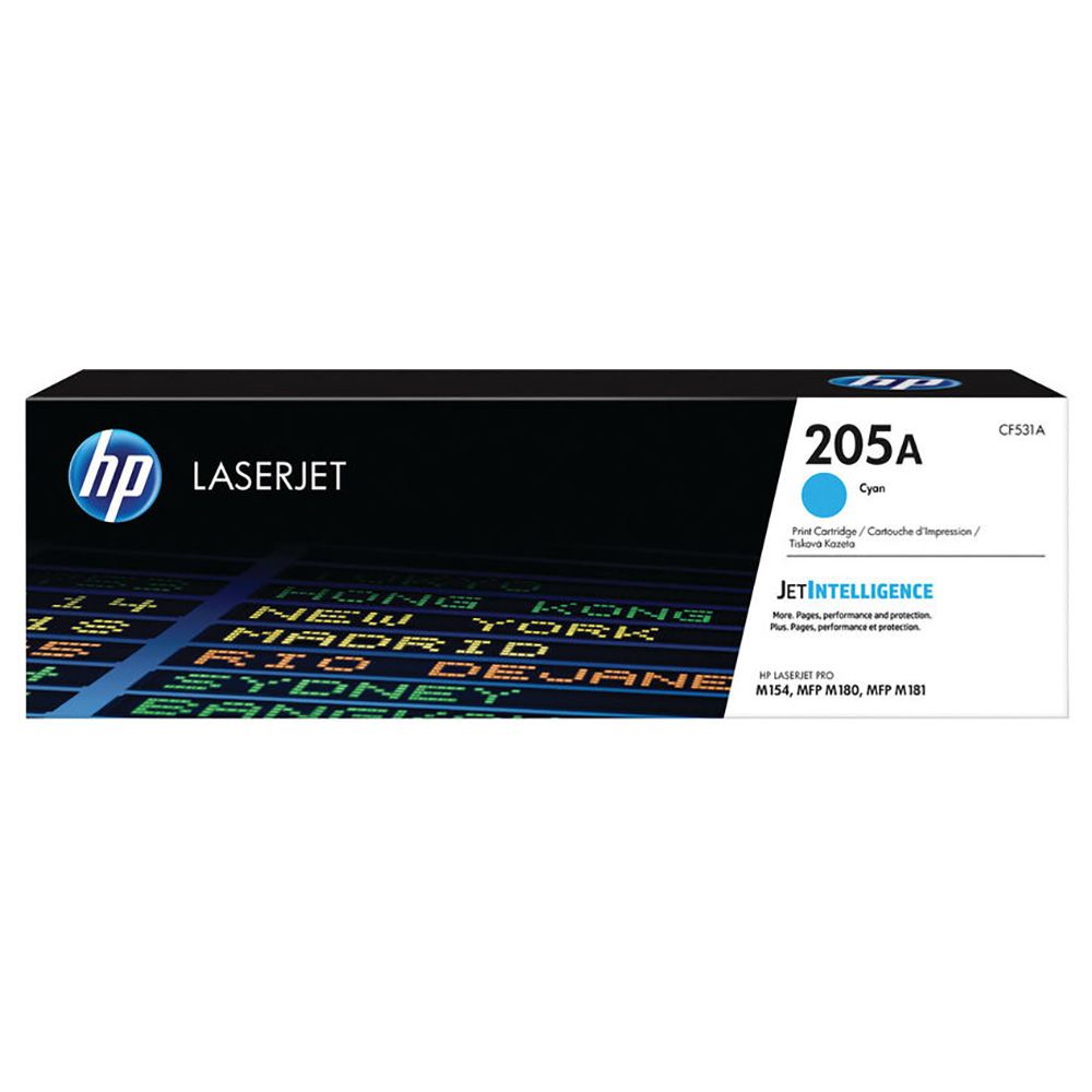 HP - 205A Original LaserJet Toner Cartridge CF531A - Cyan