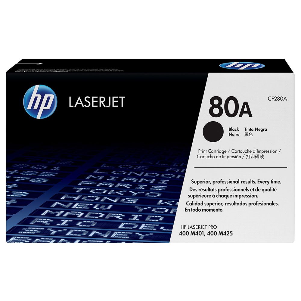 HP - 80A Original LaserJet Toner Cartridge CF280A - Black