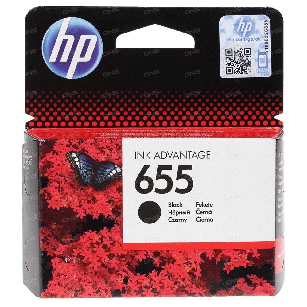 HP - 655 Original Ink Advantage Cartridge CZ109AE - Black