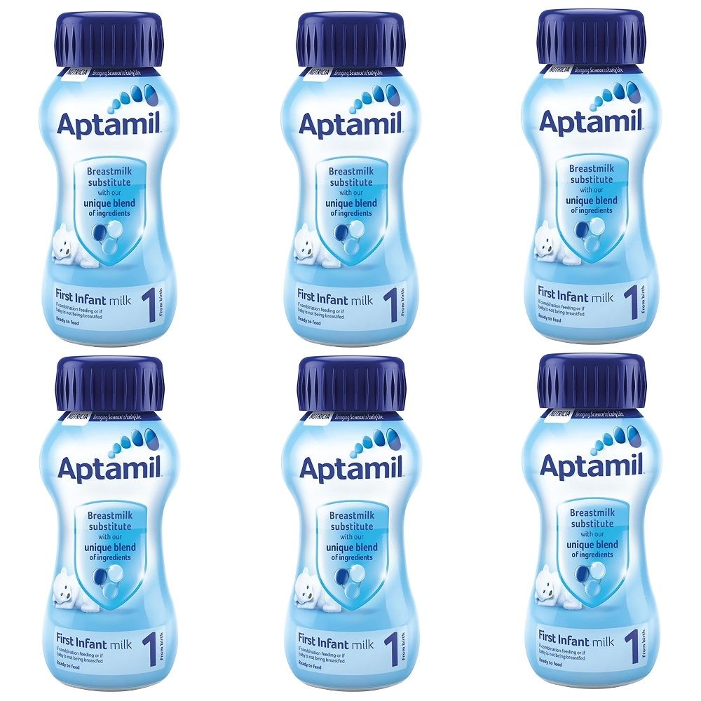 Aptamil 1 Ready to Drink First Infant Milk, 200ml - 1x6