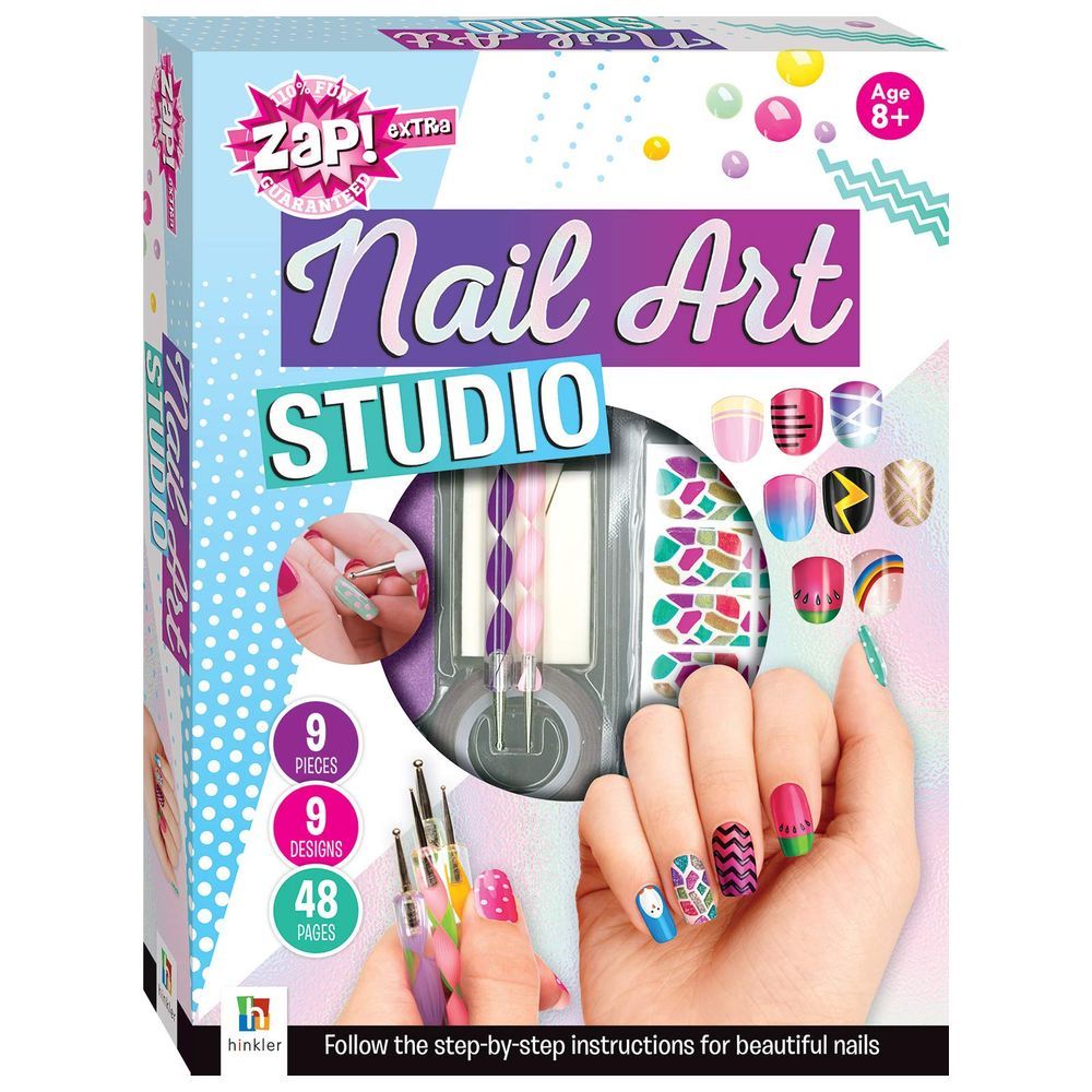  مجموعة وكتاب zap extra nail art studio new ed