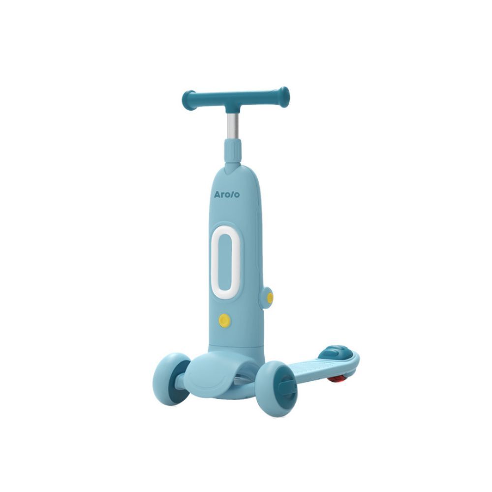 Arolo - Kids Ride Scoot and Slide Scooter - Blue