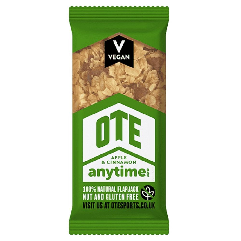 OTE Sports - Anytime Snack Bar - Apple & Cinnamon 62g - Pack of 4