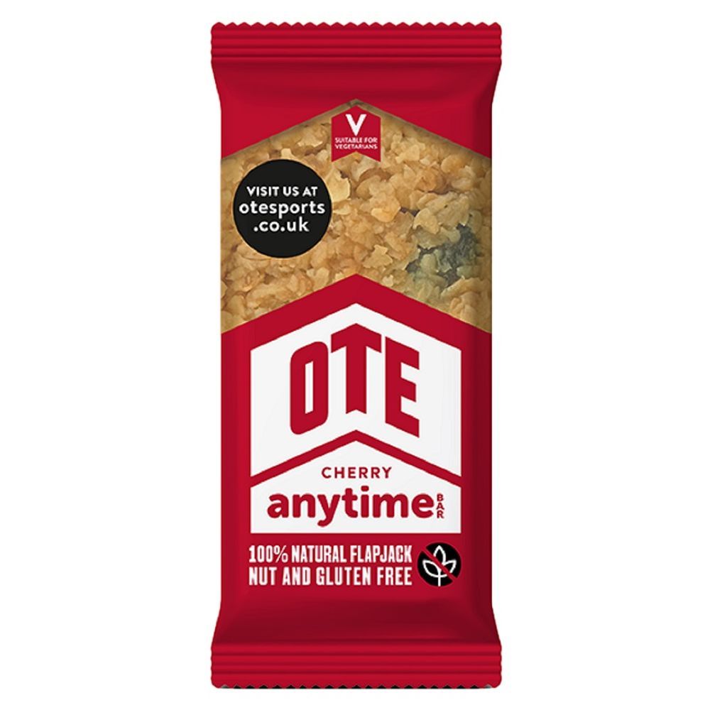 OTE Sports - Anytime Snack Bar - Cherry 62g - Pack of 4