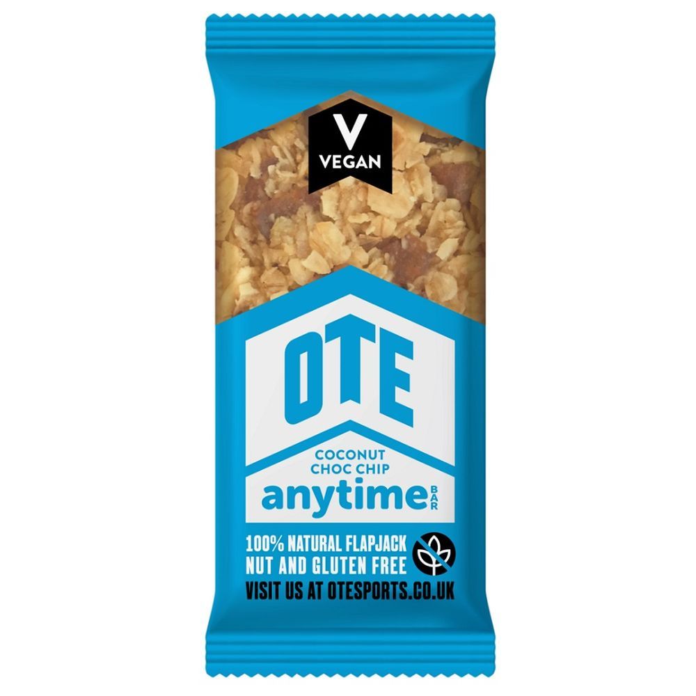 OTE Sports - Anytime Snack Bar - Coconut Choc Chip 62g - Pack of 4