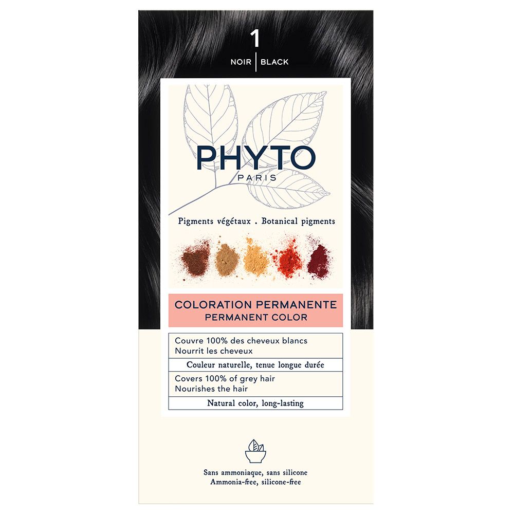 Phyto - Phytocolor 1 Black Permanent Hair Coloring