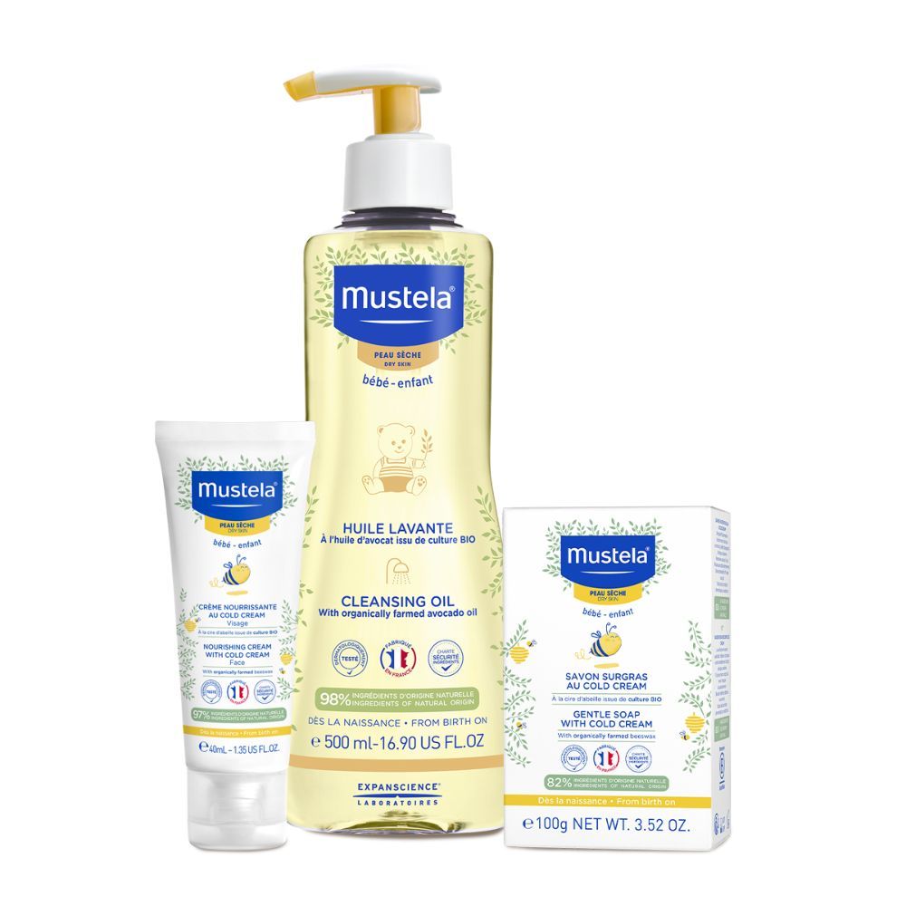 Mustela - Moisture Pack For Dry Skin - 3pcs (Exclusive)