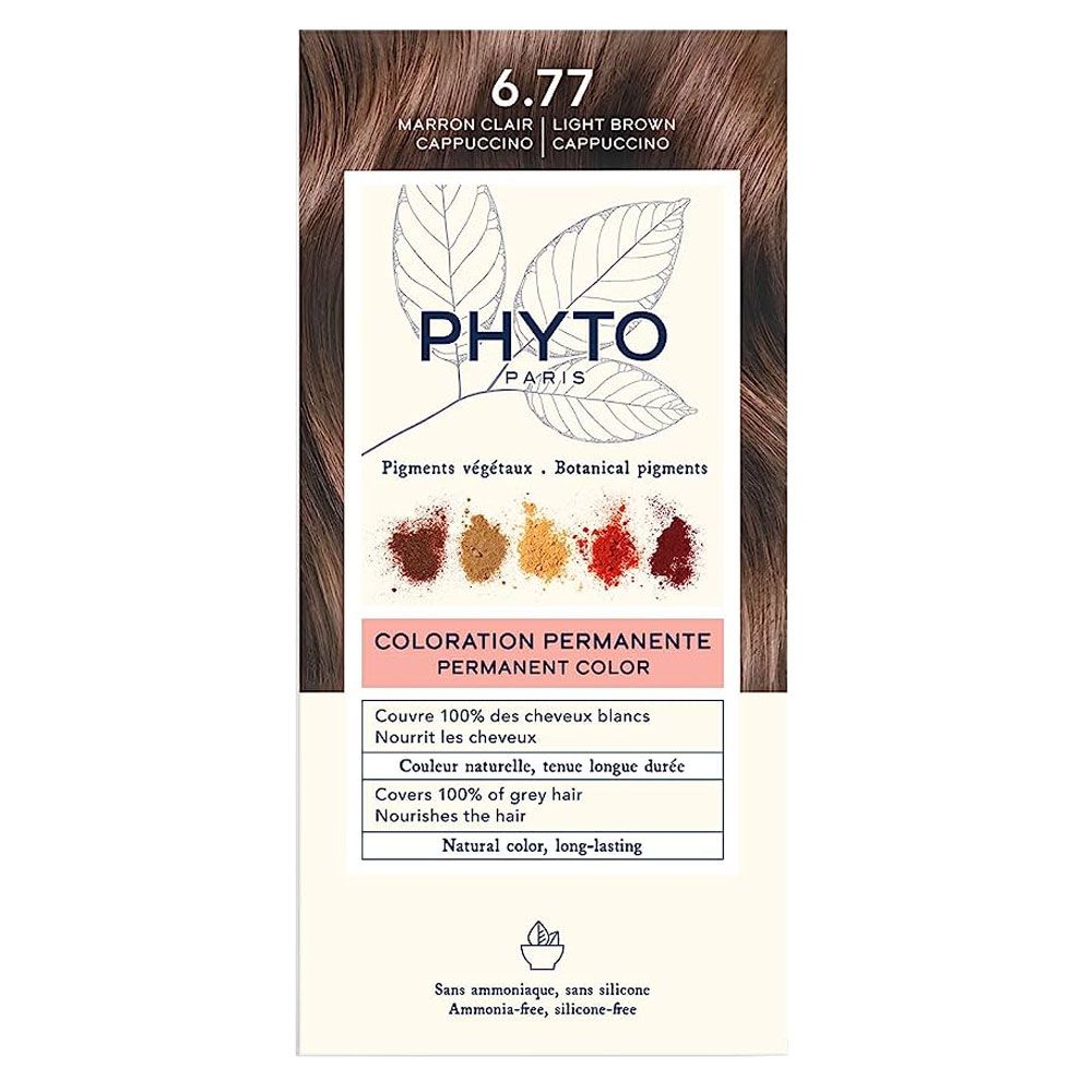 Phyto - Phytocolor 6.77 Light Brown Cappuccino Coloring