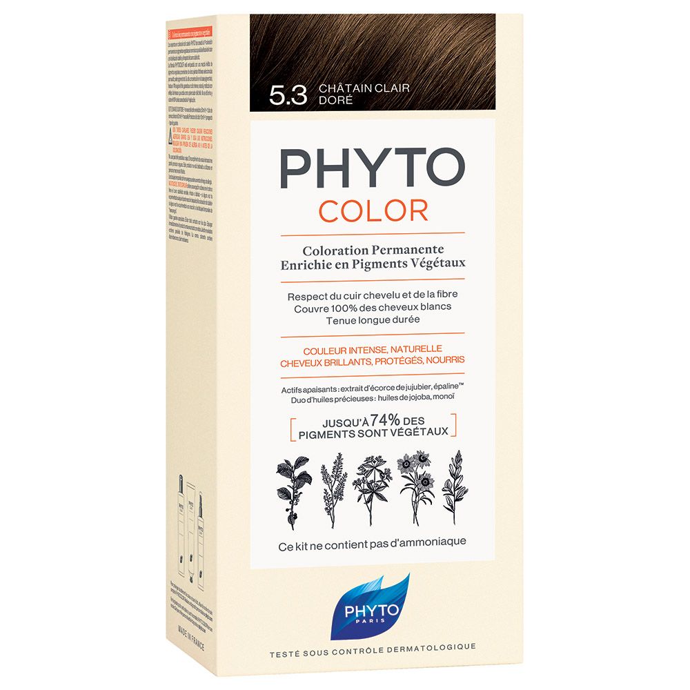 Phyto Phytocolor 5.3 Gold Light Chestnut Permanent Coloring