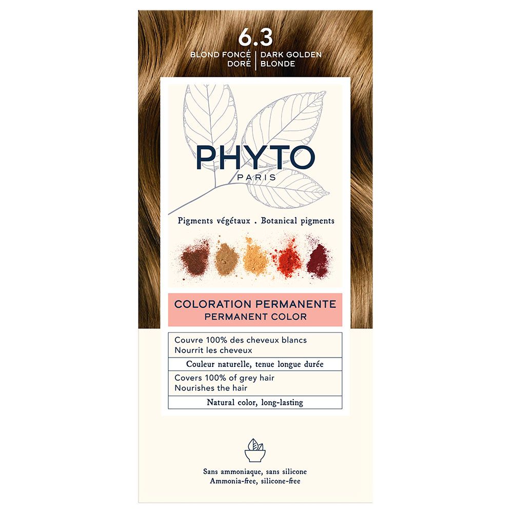 Phyto - Phytocolor 6.3 Dark Golden Blonde Permanent Coloring