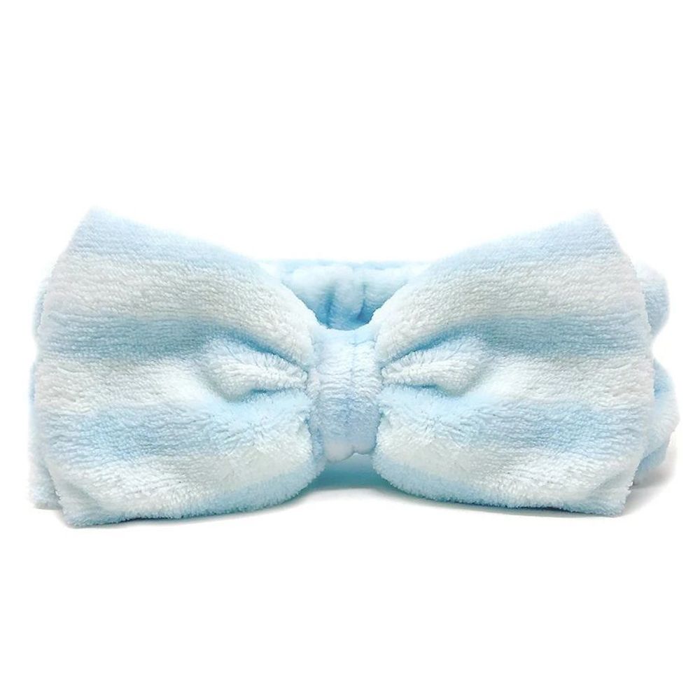 The Creme Shop - Blue Teddy Headyband With Stripes