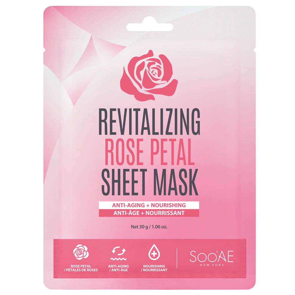 Soo'ae - Revitalizing Rose Petal Sheet Mask