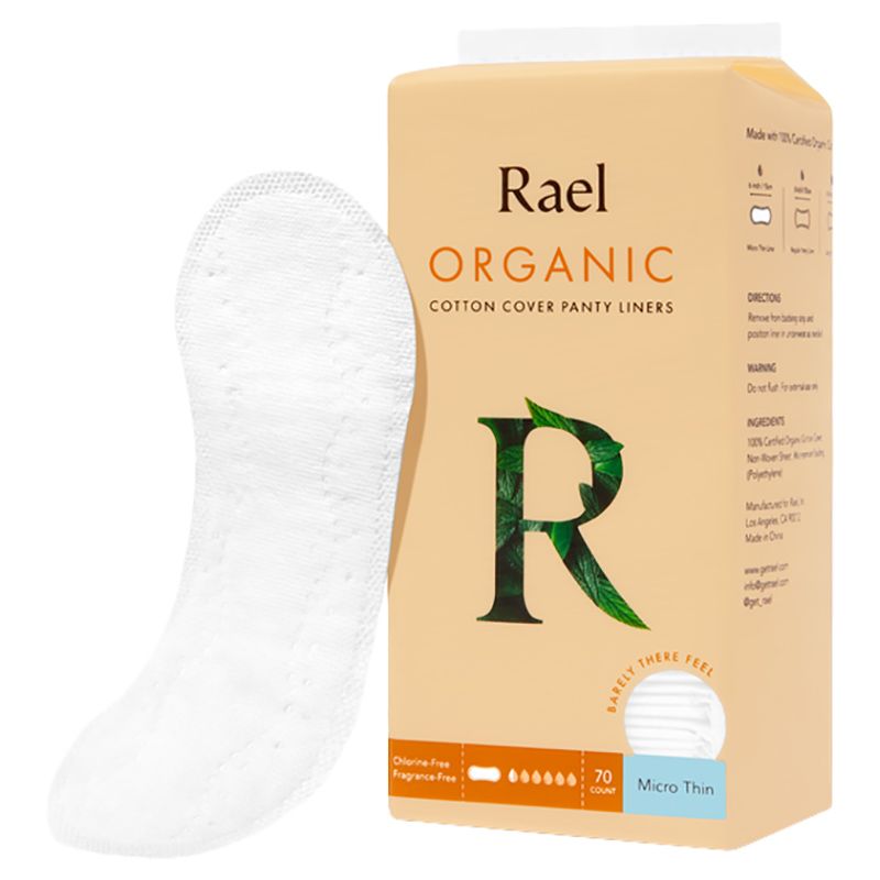 Rael - Micro Thin Organic Cotton Cover Panty Liners