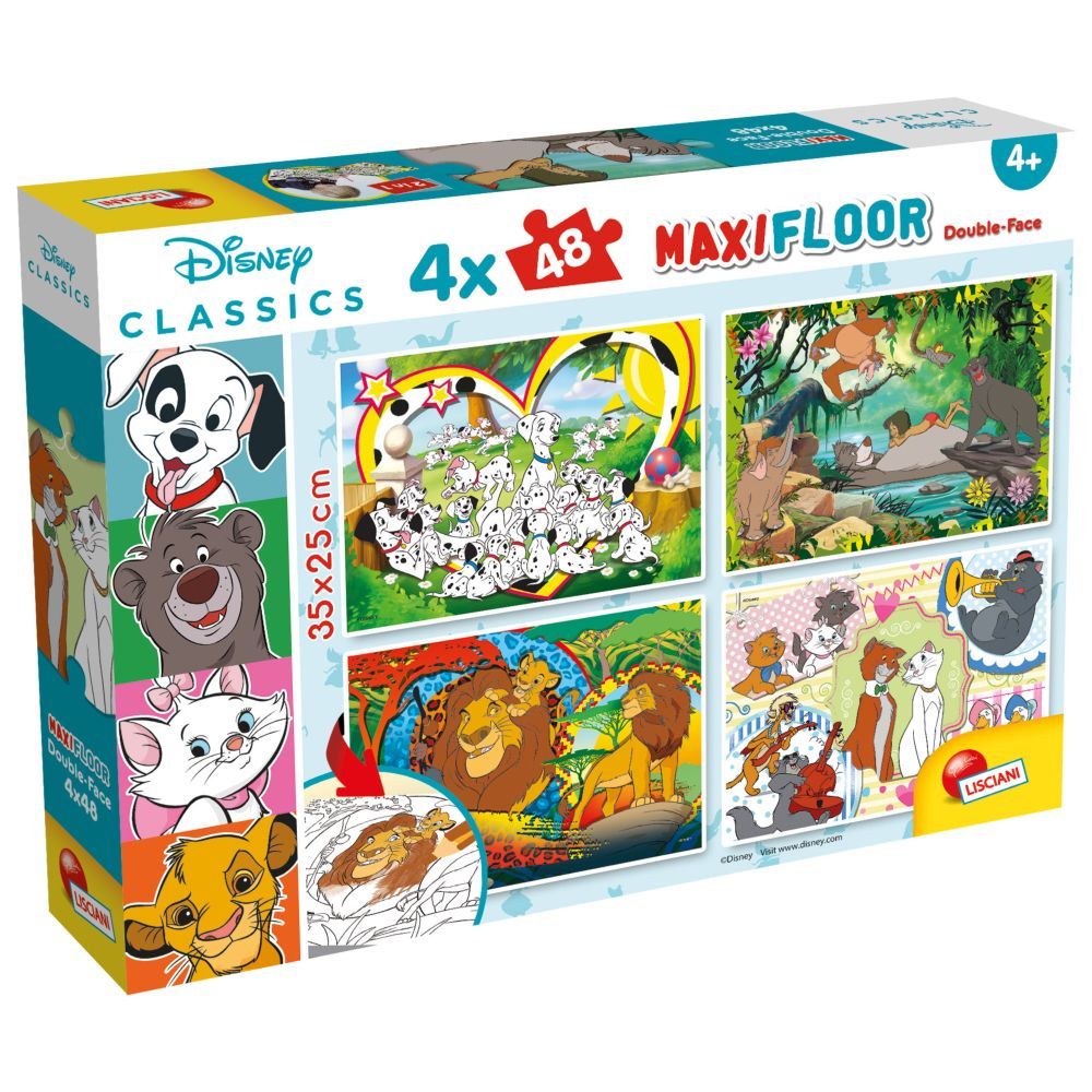 Disney - Maxifloor Classic Misto Puzzle 4 x 48pcs