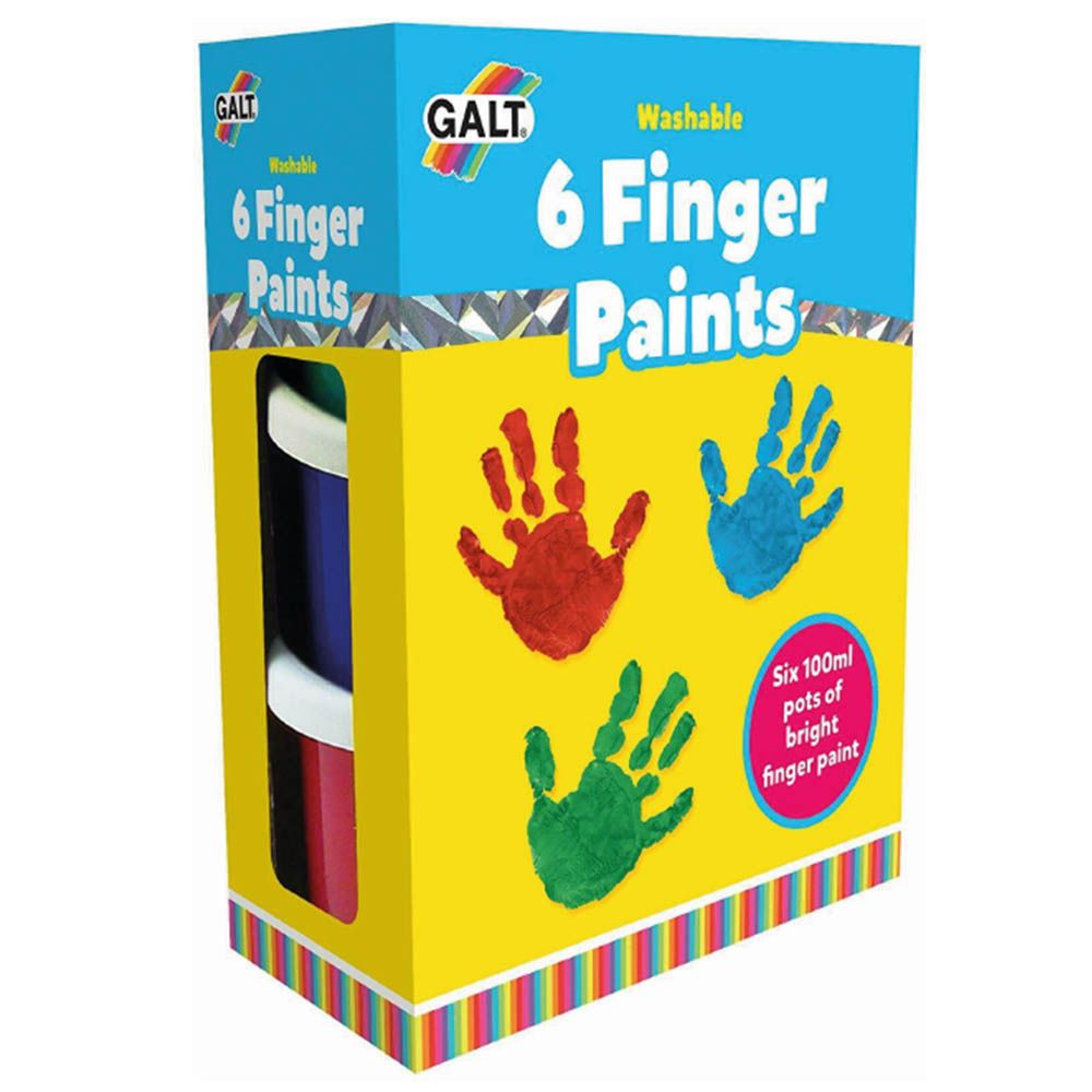 Galt Toys - 6 Finger Paints - Washable