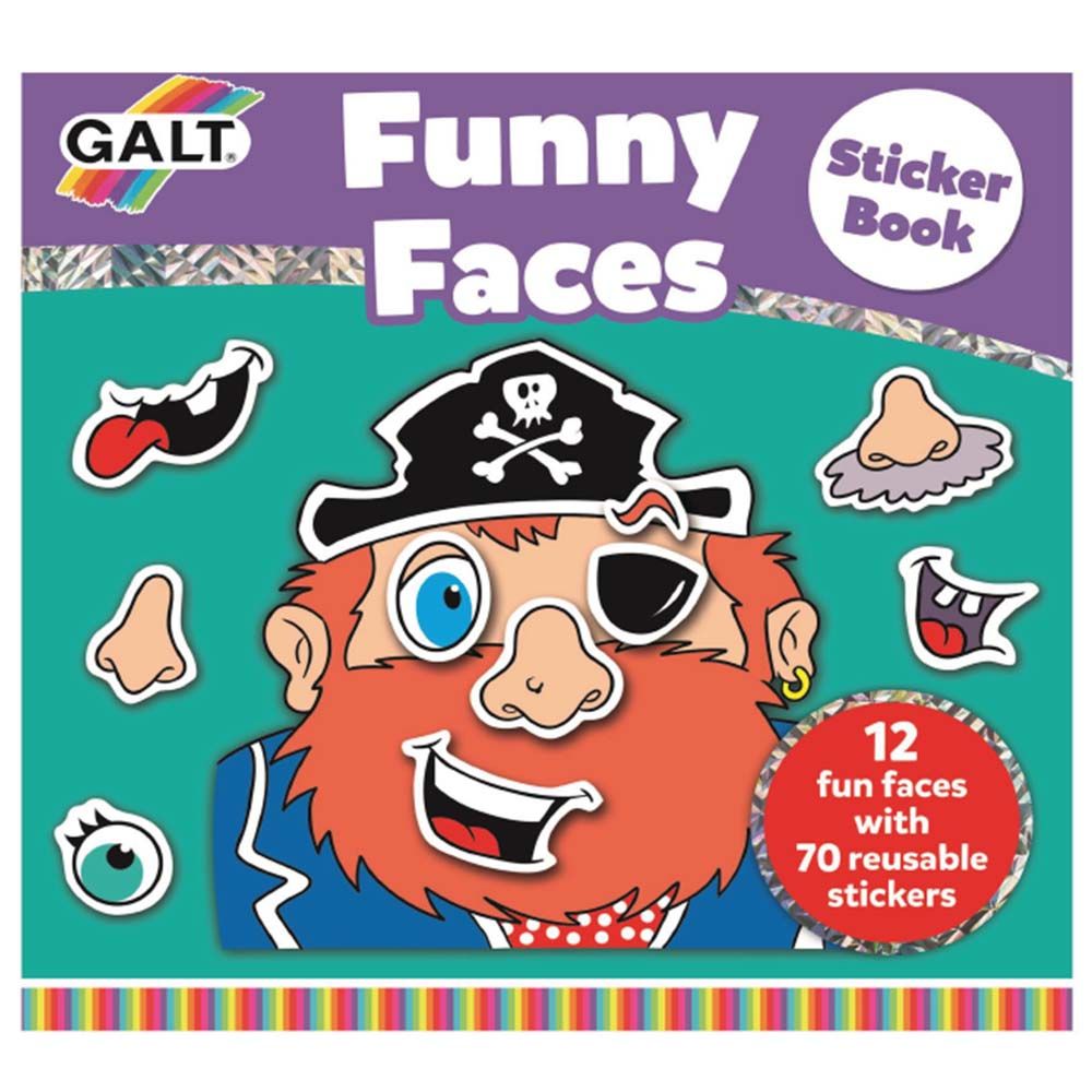 كتاب الملصقات Funny Faces