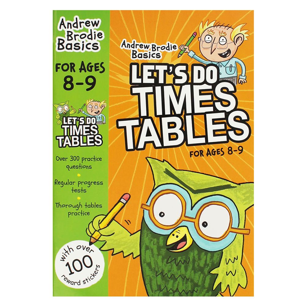 كتاب آندرو برودي لجدول الضرب "Let's Do Times Tables"، 8-9 سنوات