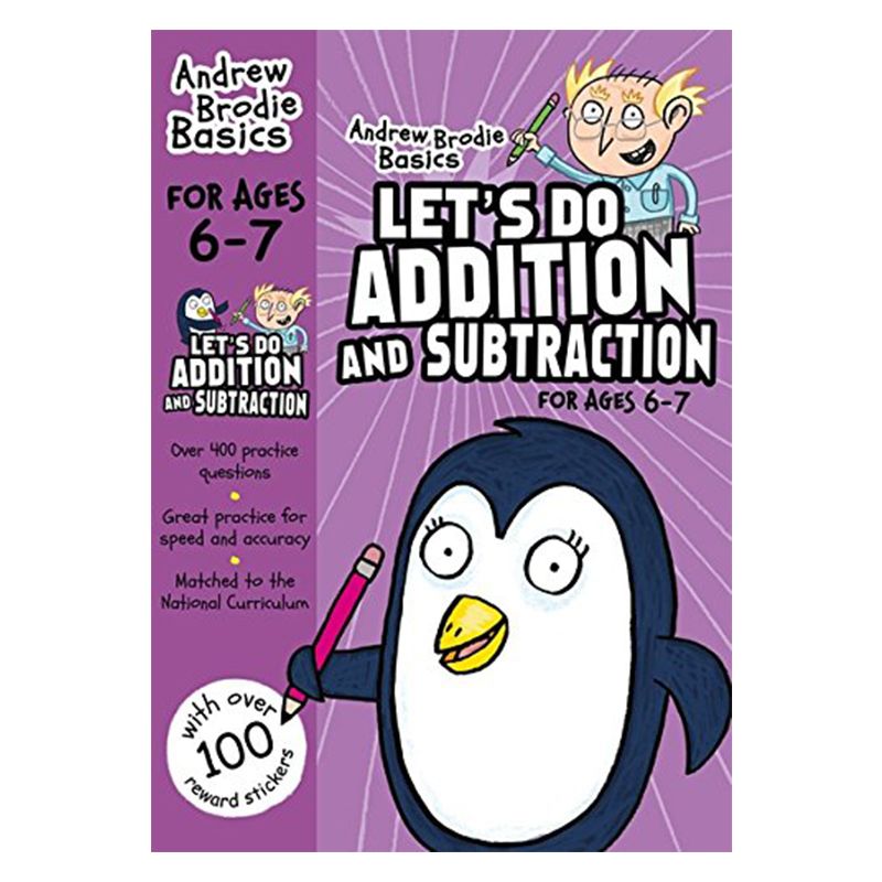 كتاب آندرو برودي التعليمي "Let's Do Addition and Subtraction"، 6-7 سنوات