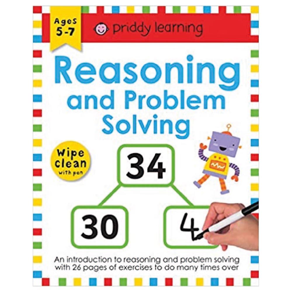 Priddy Wipe Clean: Reasoning And Problem Solving Workbook