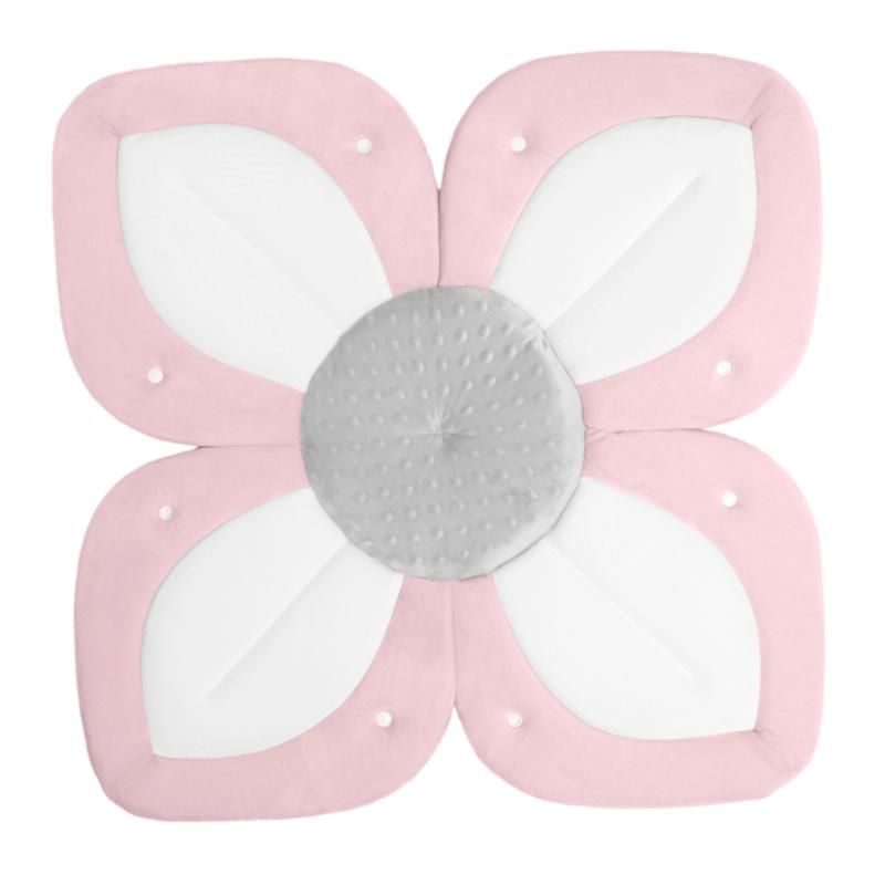 Blooming Bath Lotus with Snaps - Light Pink/White/Gray