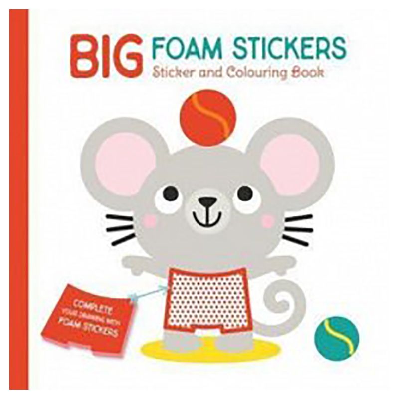 Big Foam Stickers - Sticker & Colouring Book - Cover Mouse