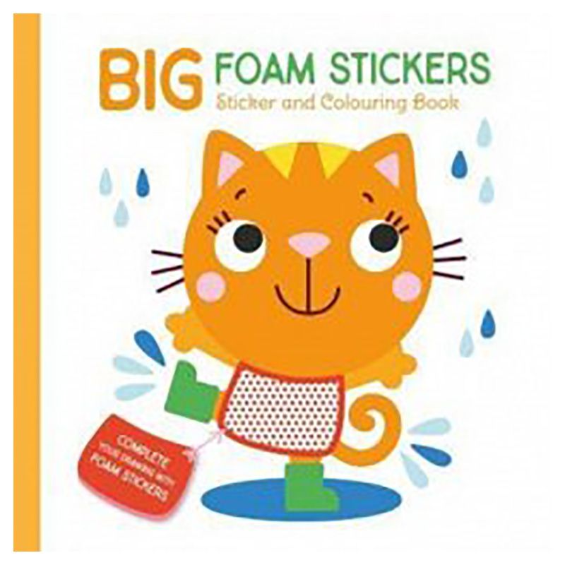 Big Foam Stickers - Sticker & Colouring Book - Cover Cat