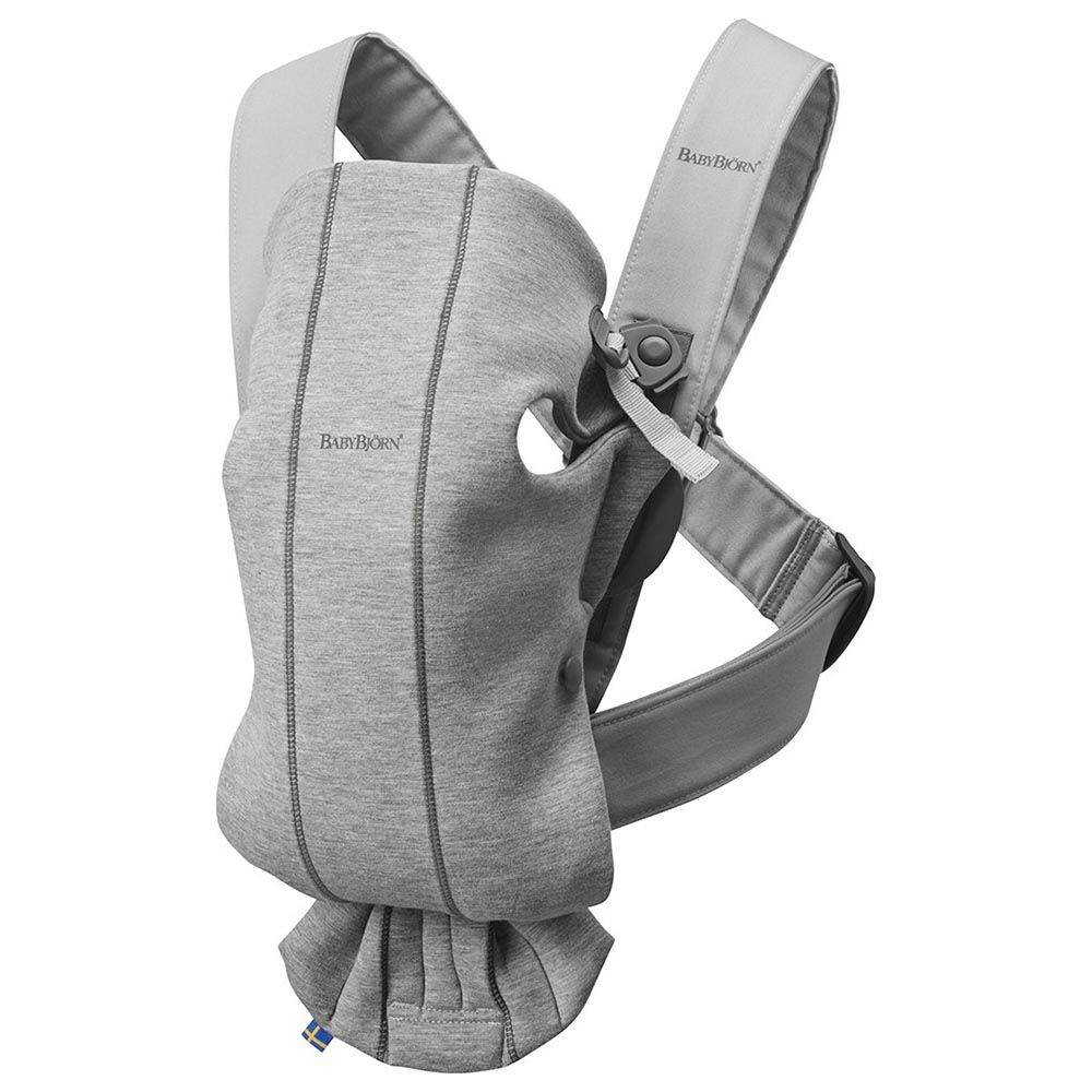 BABYBJORN - Baby 3D Jersey Mini Carrier - Light Grey,