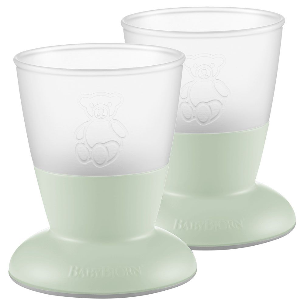 BABYBJORN - Pack of 2 Baby Cup - Powder Green