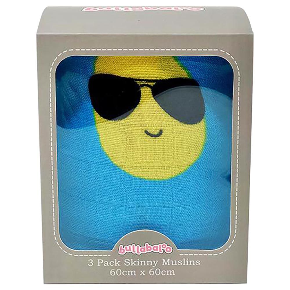 Bullabaloo - Cool Pineapple Muslin Squares 3 Pack