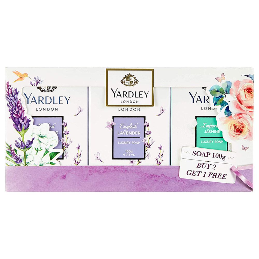 Yardley - Soap 100g 2+1 Tripack Saver - Assorted