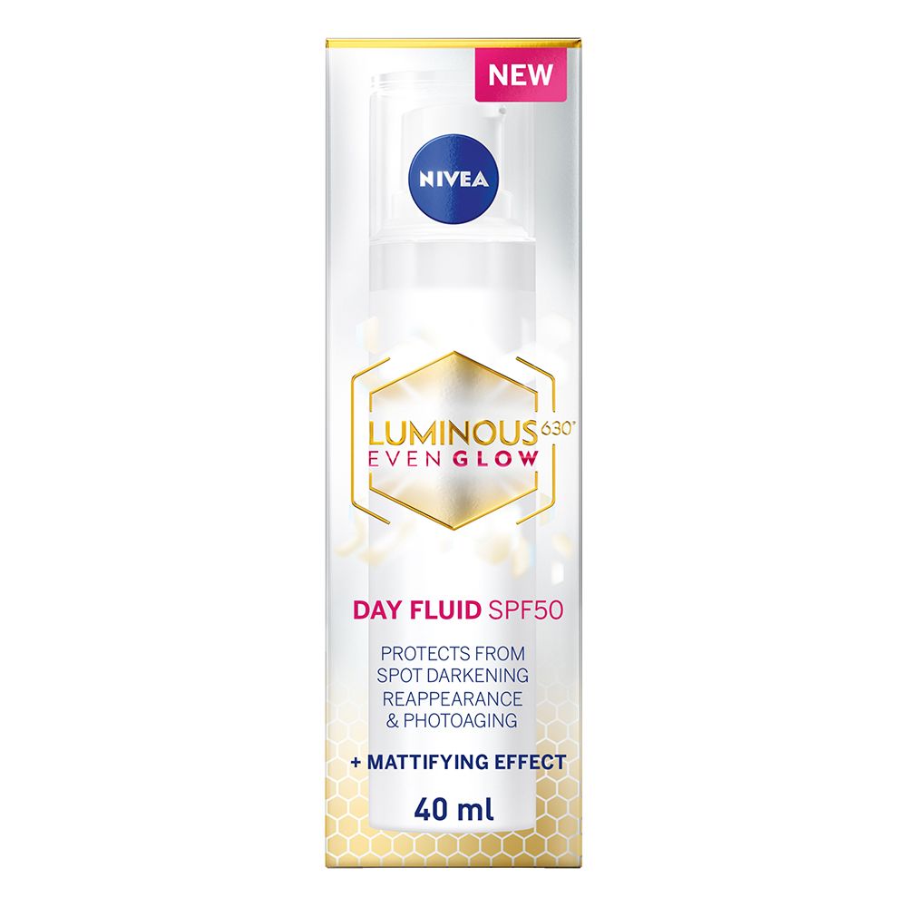 Nivea - Luminous630 Even Glow Face Day Fluid - Spf50 - 40ml