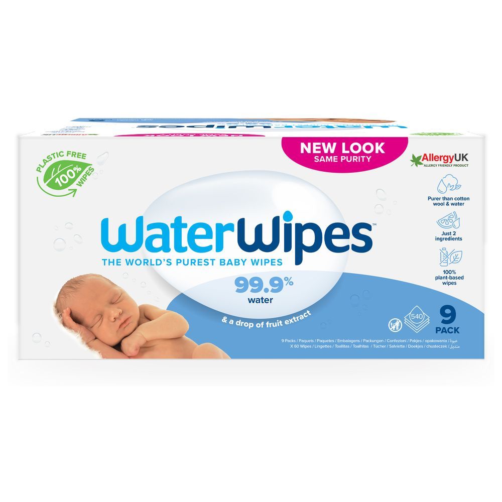 Waterwipes - Original Plastic Free Wet Wipes - 540pcs