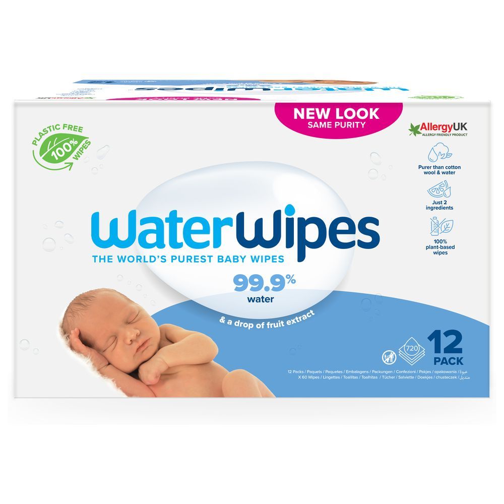 Waterwipes - Original Plastic Free Wet Wipes - 720pcs