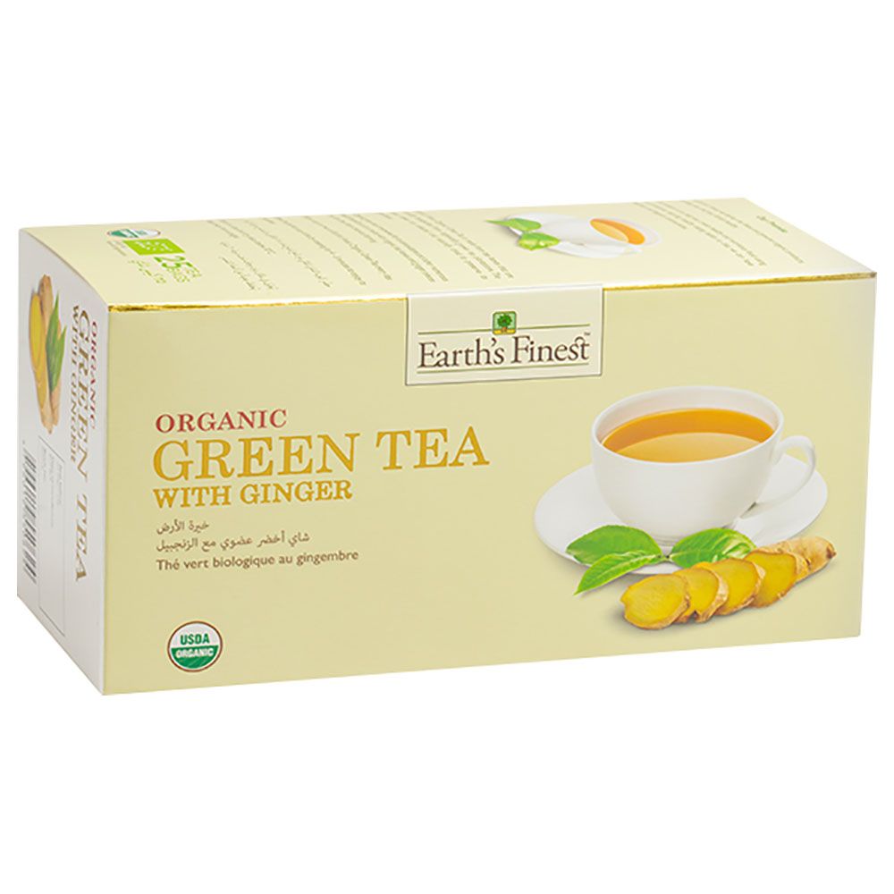 Earth's Finest - Organic Ginger Green Tea (25 bags) 37.5g