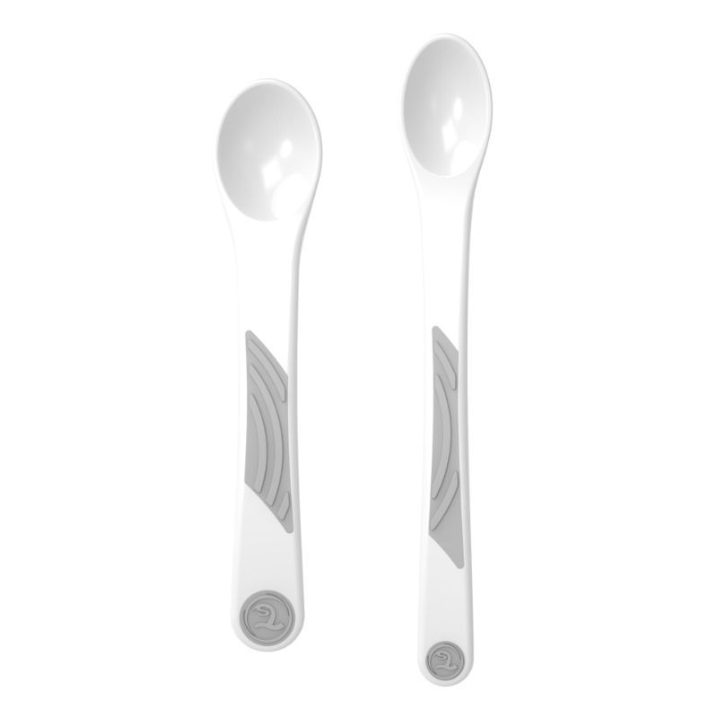 Twistshake - 2 x Feeding Spoon Set 4+m - White