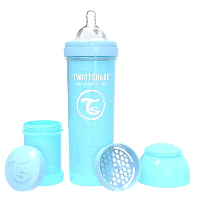 Twistshake - Anti-Colic Feeding Bottle 330ml - Pastel Blue