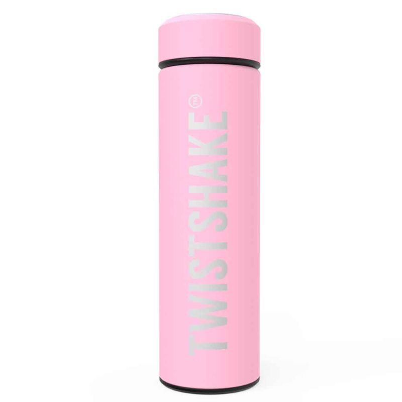 Twistshake - Hot or Cold Bottle 420ml - Pastel Pink