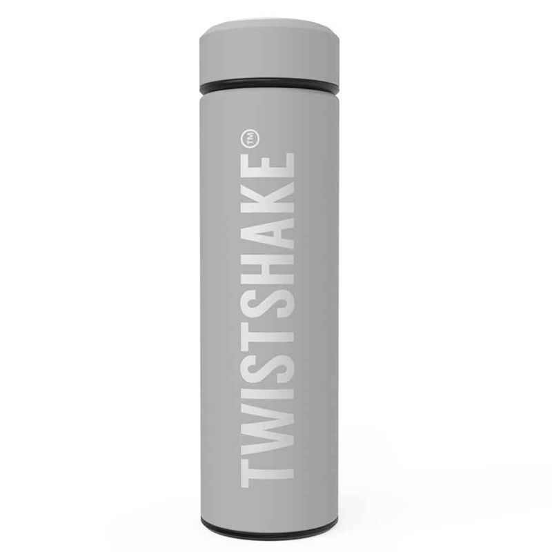 Twistshake - Hot or Cold Bottle 420ml - Pastel Grey