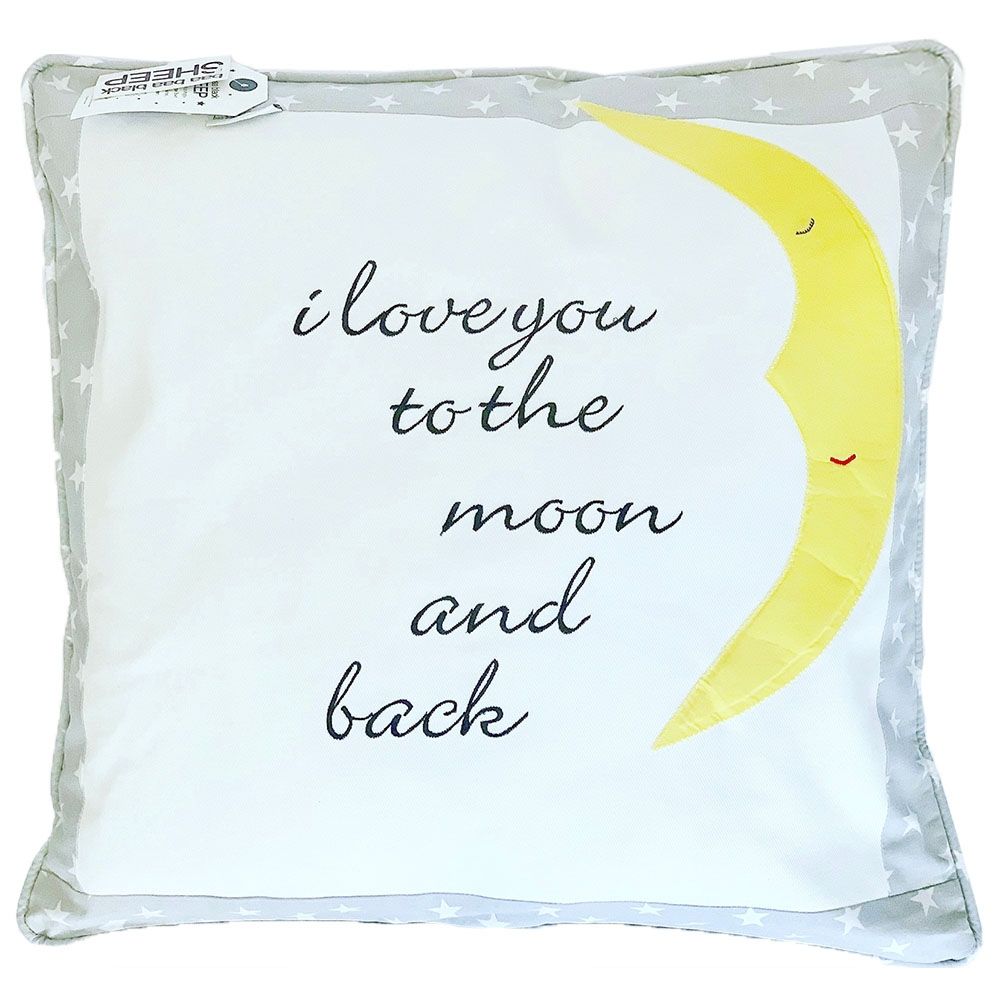 Baa Baa Black Sheep - I Love You To The Moon Cushion